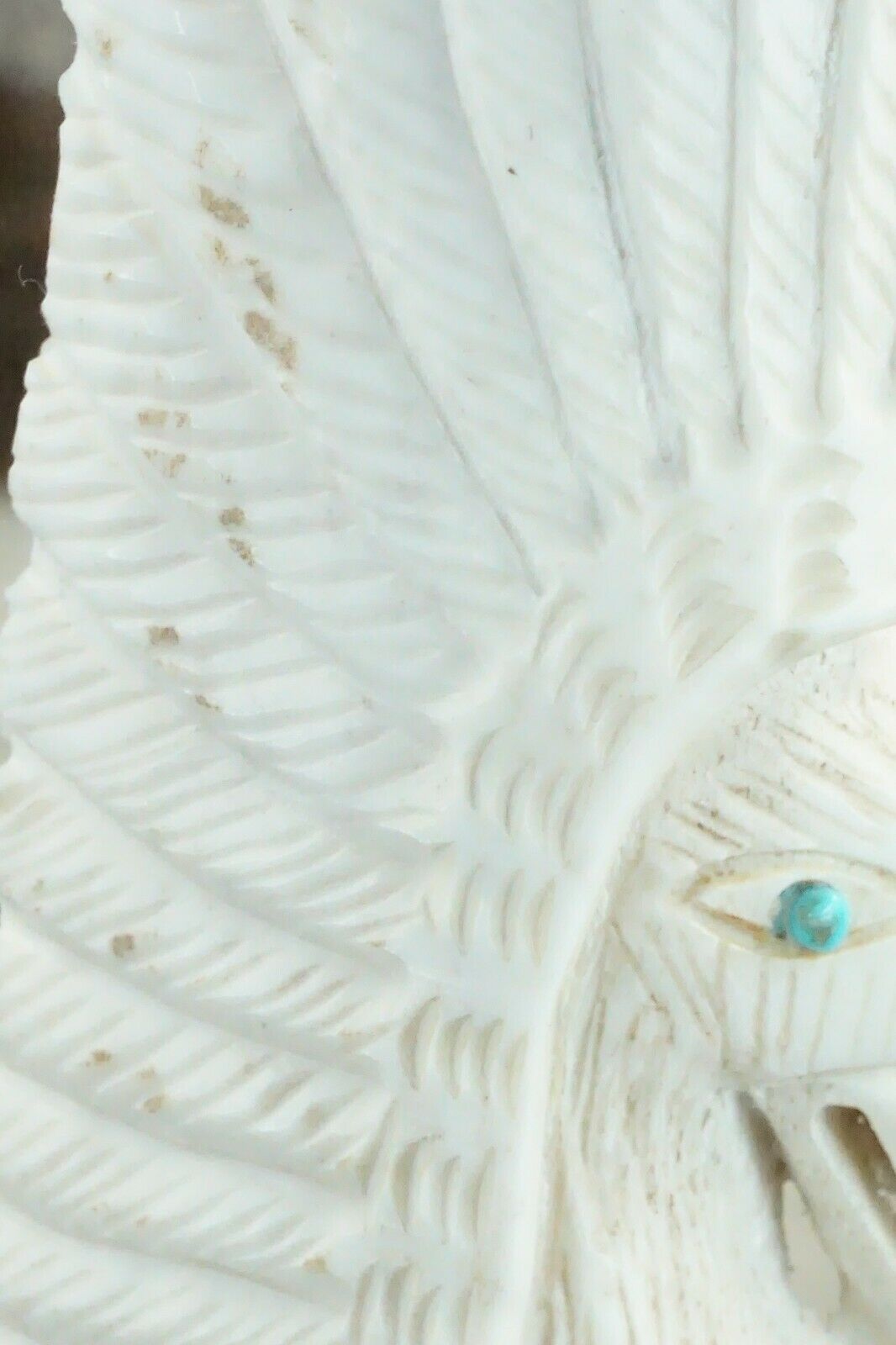 Eagle Zuni Fetish Carving - Garrick Weeka - High Lonesome Trading