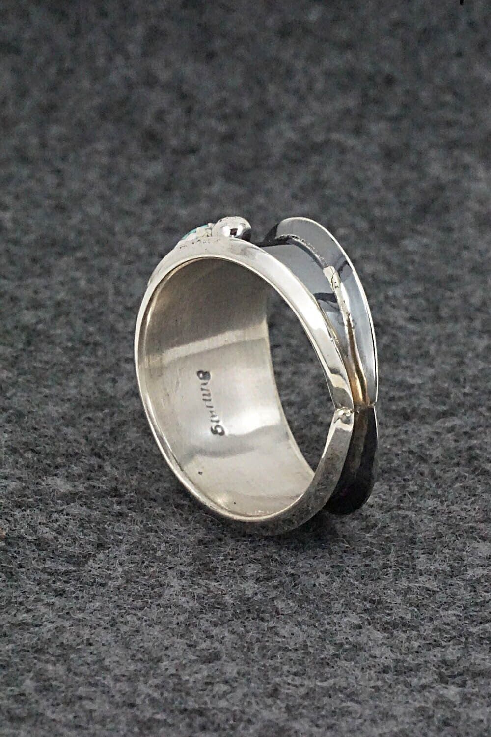 Turquoise & Sterling Silver Ring - Paul Largo - Size 10