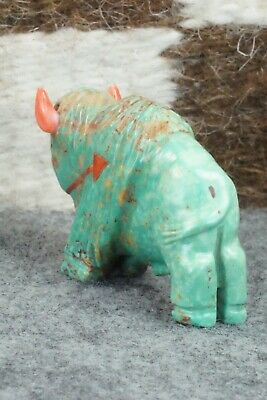 Buffalo Zuni Fetish Carving - Andres Quandelacy