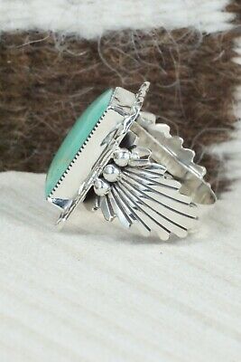 Turquoise & Sterling Silver Ring - Irvin Tsosie - Size 10