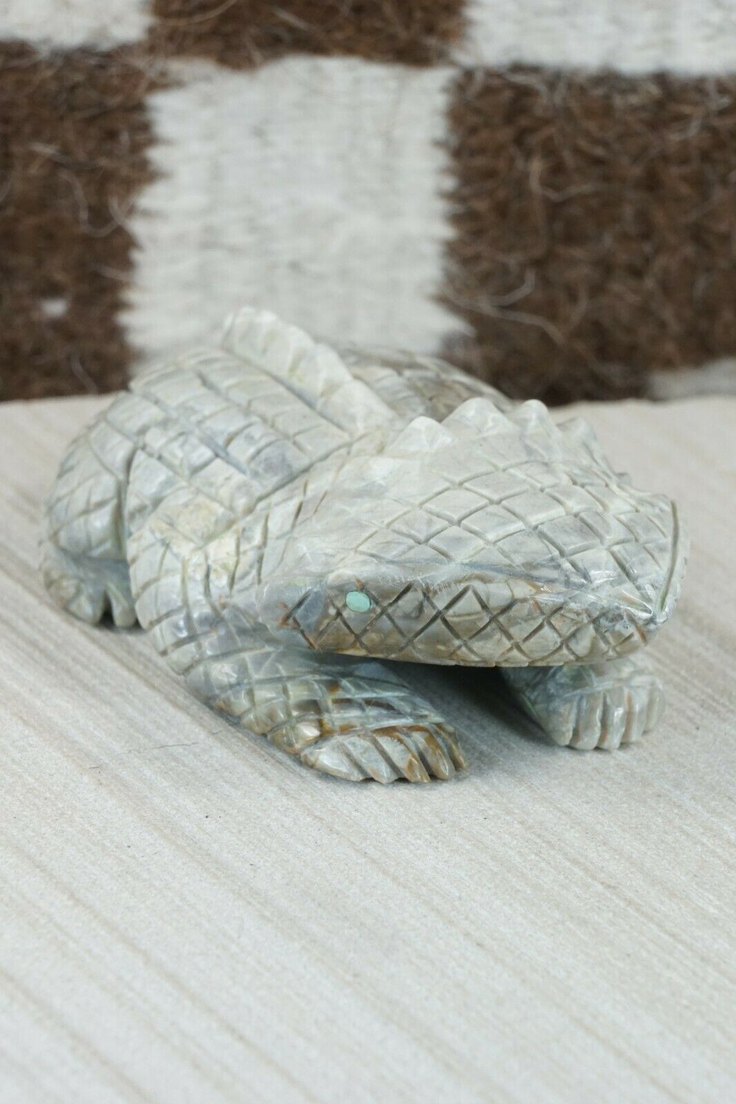 Horned Toad Zuni Fetish Carving - Jonas Hastito