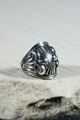 Navajo Sterling Silver Ring - Derrick Gordon - Size 8 - High Lonesome Trading