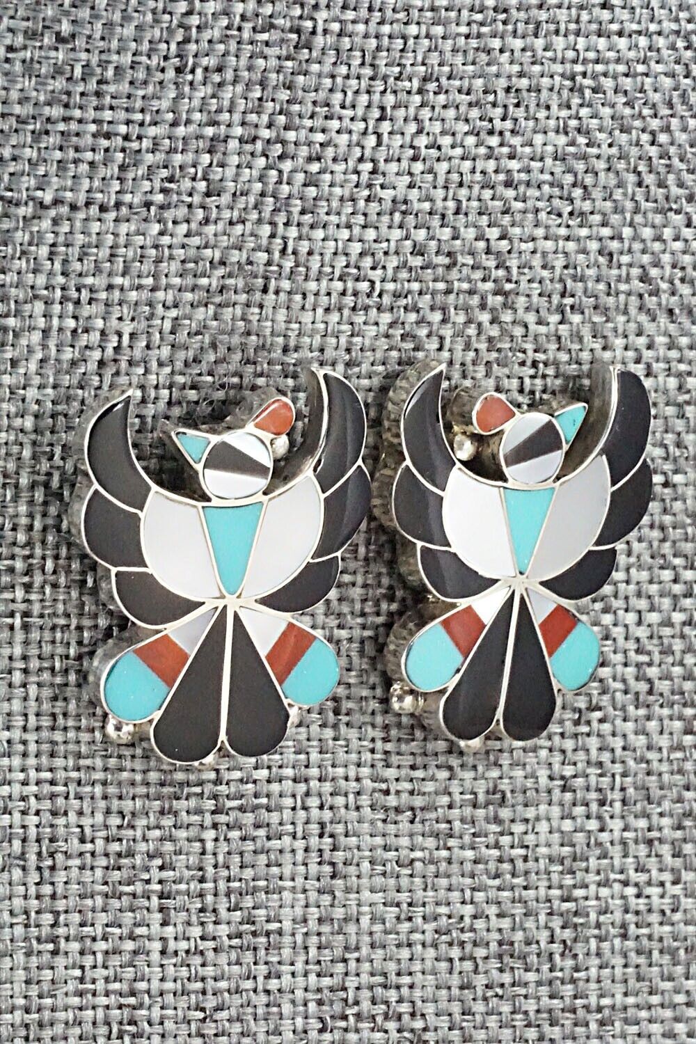 Multi Stone & Sterling Silver Earrings - Breon Wallace