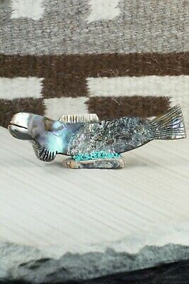 Rainbow Trout Zuni Fetish Carving - Bernard Laiwakete