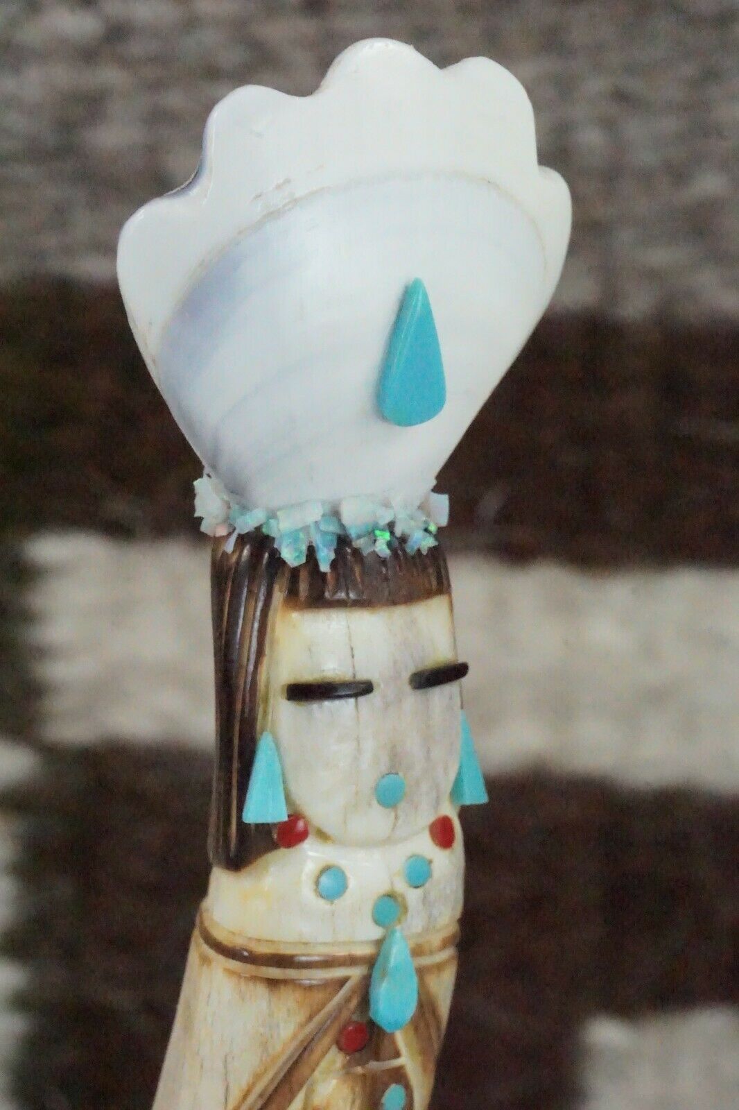 Corn Maiden Zuni Fetish Carving - Sullivan Shebola