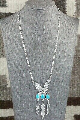 Turquoise & Sterling Silver Necklace - Genevieve Francisco