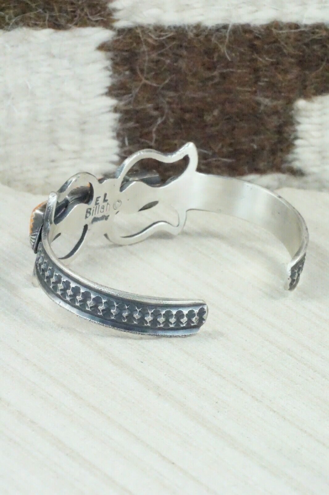 Spiny Oyster and Sterling Silver Bracelet - Eva & Linberg Billah