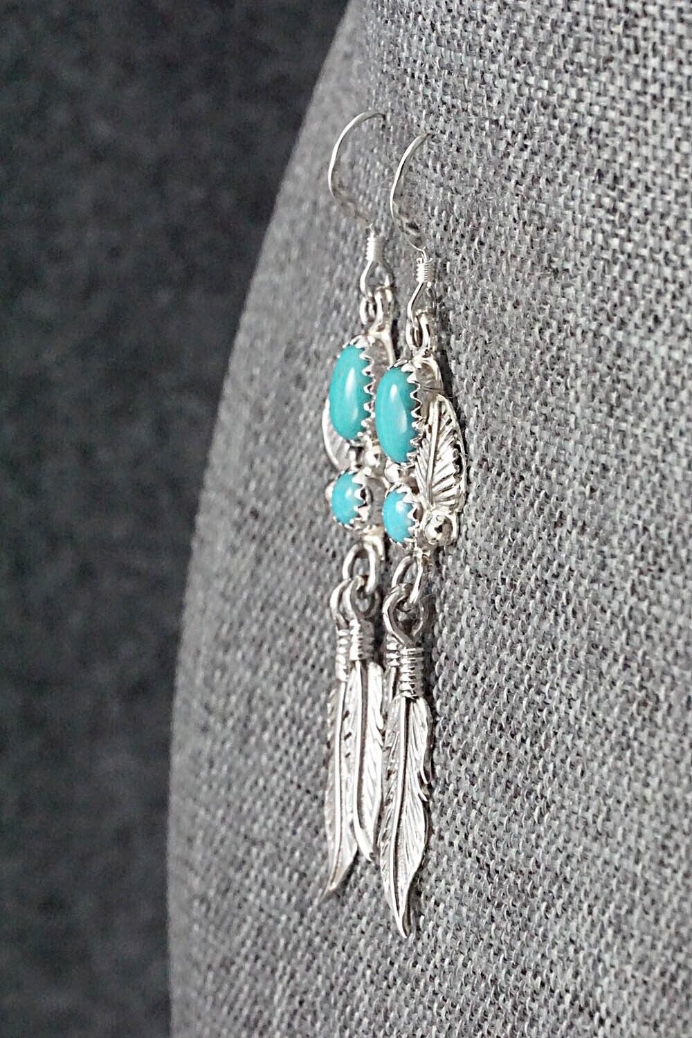 Turquoise & Sterling Silver Earrings - Annie Spencer