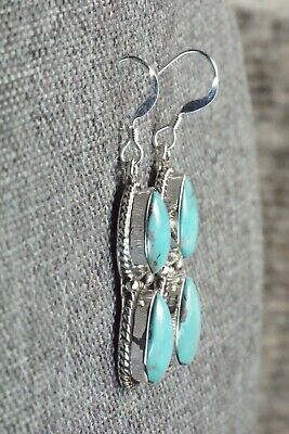 Turquoise & Sterling Silver Earrings - Verley Betone