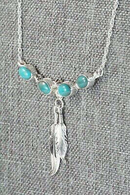 Turquoise & Sterling Silver Necklace - Verley Betone