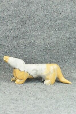 Dog Zuni Fetish Carving - Enrike Leekya