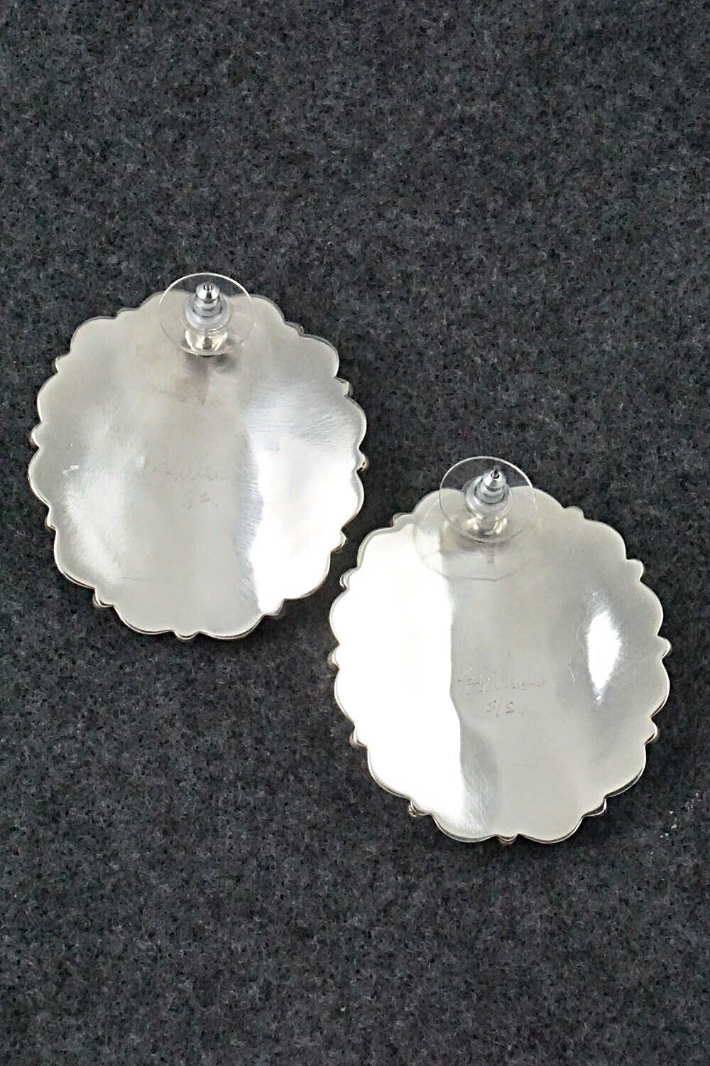 White Buffalo & Sterling Silver Earrings - Jaz Wilson
