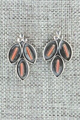 Coral & Sterling Silver Earrings - Fernando Othole