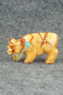 Moose Zuni Fetish Carving - Andres Quandelacy