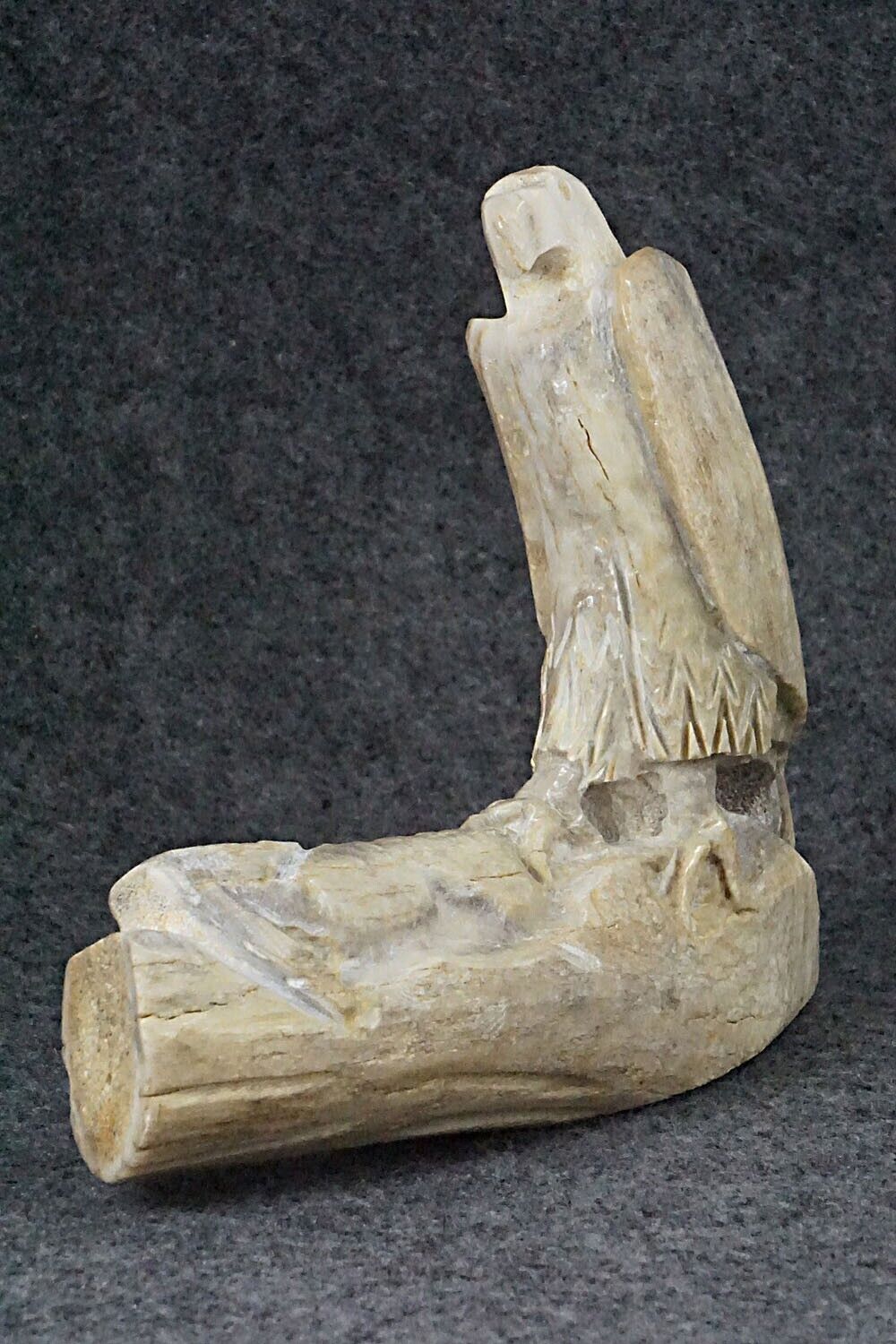 Eagle With Rabbit Zuni Fetish Carving - Allison White
