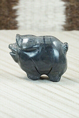 Pig Zuni Fetish Carving - Stanton Hannaweeke