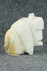 Buffalo Zuni Fetish Carving - Gilbert Lonjose