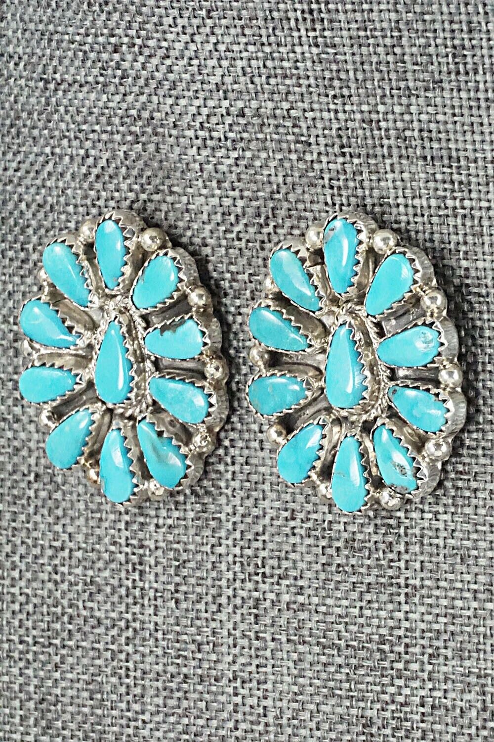 Turquoise & Sterling Silver Earrings - Alicia Wilson