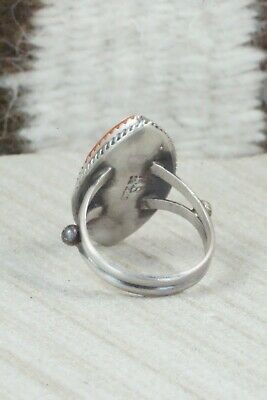 Spiny Oyster & Sterling Silver Ring - Selina Warner - Size 7.5