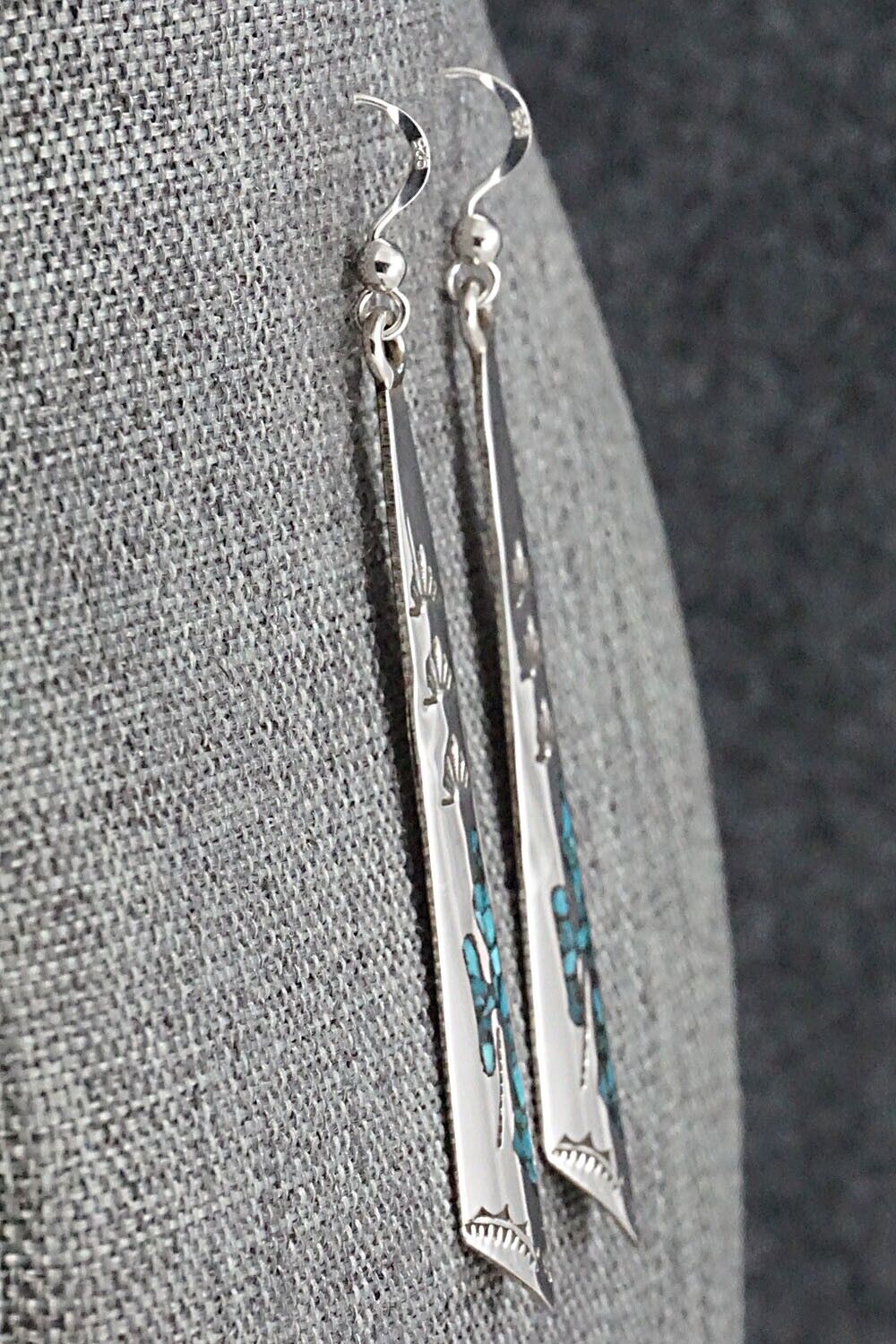 Turquoise & Sterling Silver Earrings - Jolene Yazzie