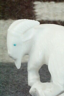 Goat Zuni Fetish Carving - Derrick Kaamasee