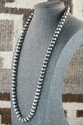 Navajo Sterling Silver Pearl Necklace - Crystal Haley
