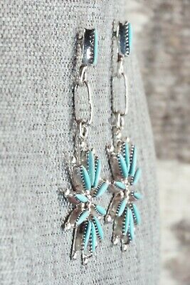 Turquoise & Sterling Silver Earrings - Yvette Kaamasee
