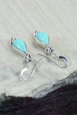 Navajo Turquoise & Sterling Silver Earrings - Sharon McCarthy