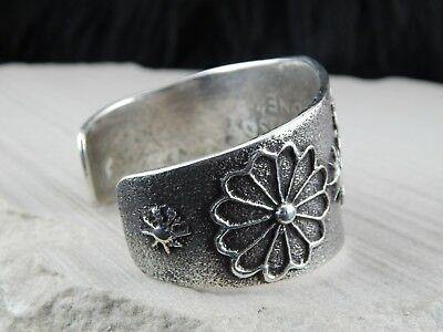 Navajo Sterling Silver Bracelet - Delbert Arviso - High Lonesome Trading