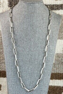 Navajo Sterling Silver Chain Necklace - Sally Shurley