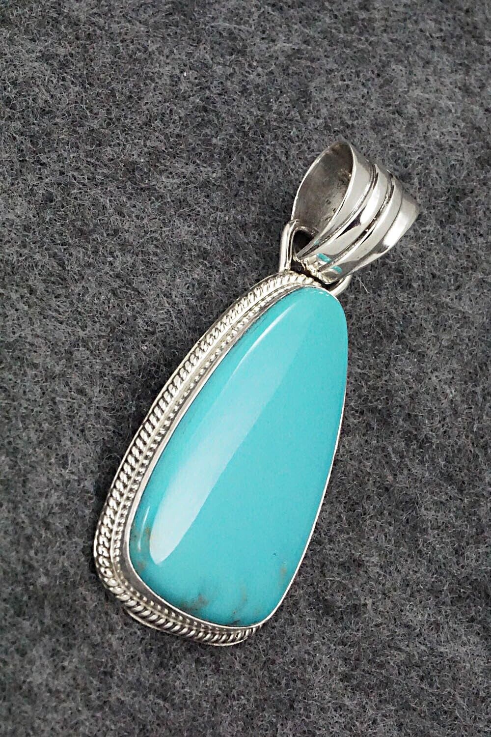 Turquoise and Sterling Silver Pendant - Sharon McCarthy