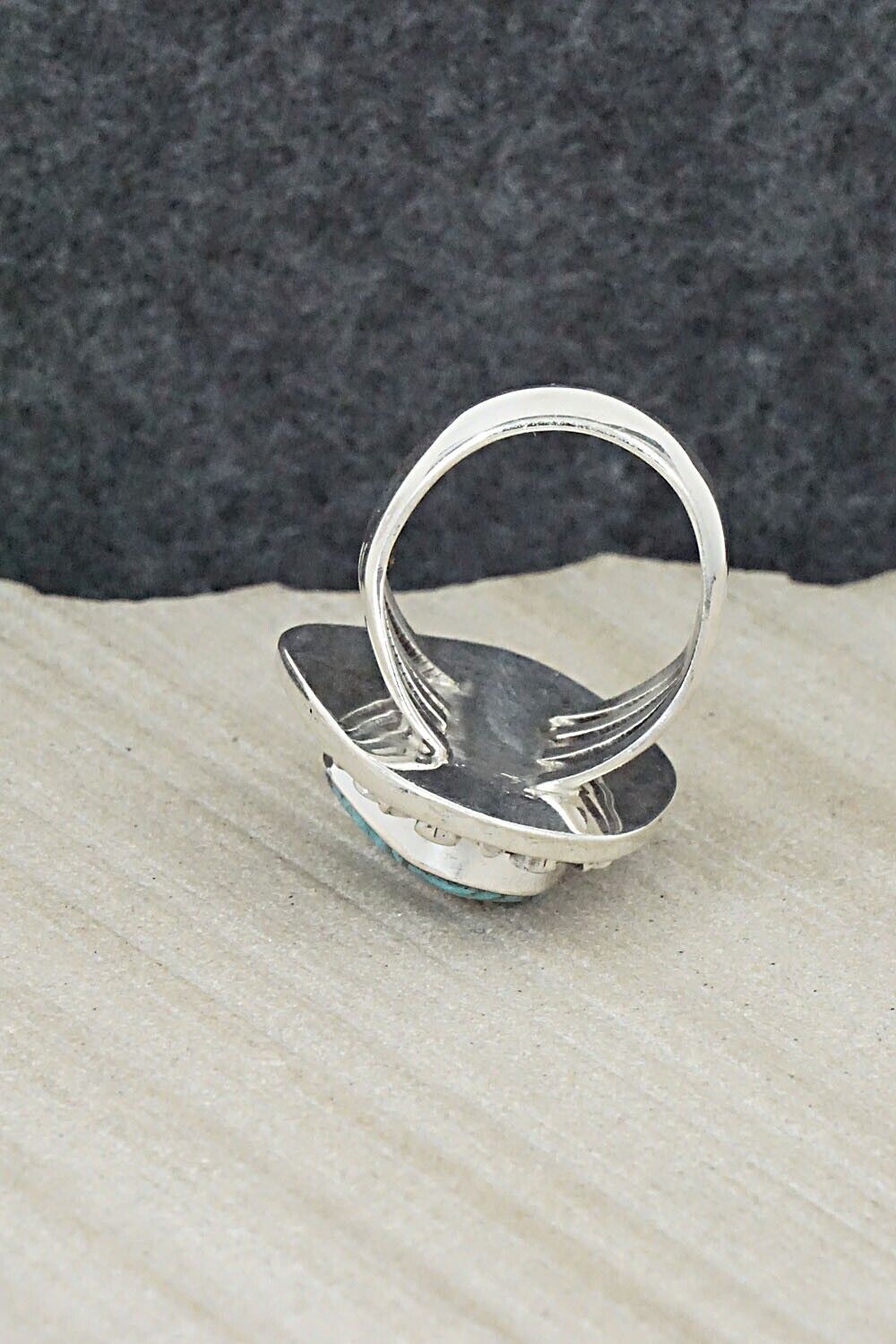 Turquoise & Sterling Silver Ring - Jimson Belin - Size 6.5