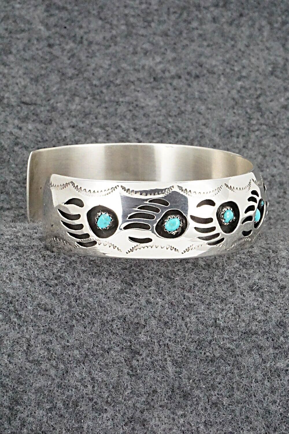 Turquoise & Sterling Silver Bracelet - Pearlene Spencer