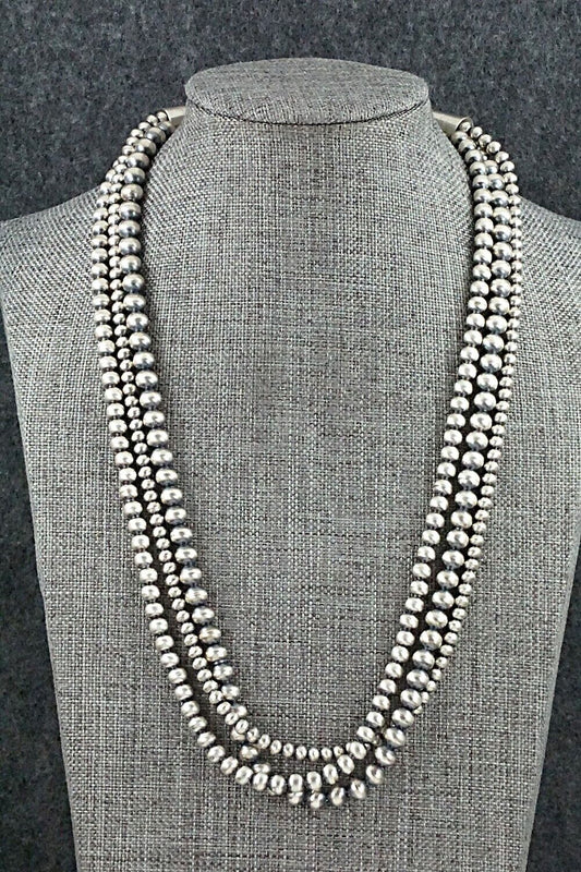 Sterling Silver Navajo Pearl Necklace - Jan Mariano