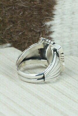 Turquoise & Sterling Silver Ring - Harold Becenti - Size 11