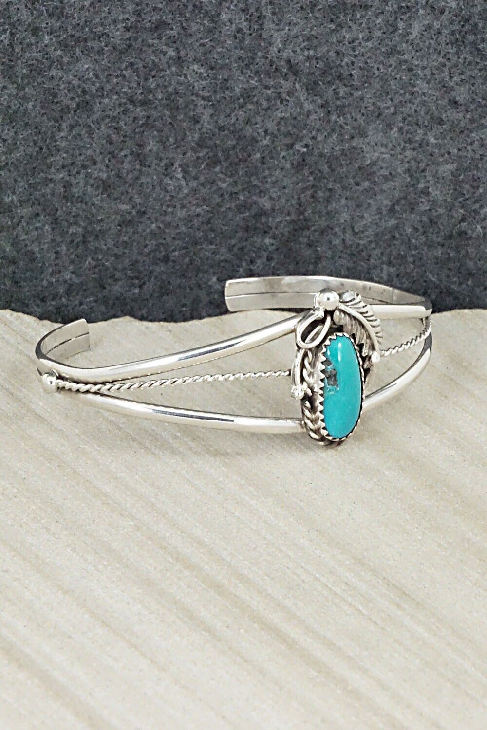 Turquoise & Sterling Silver Bracelet - Alice Rose Saunders