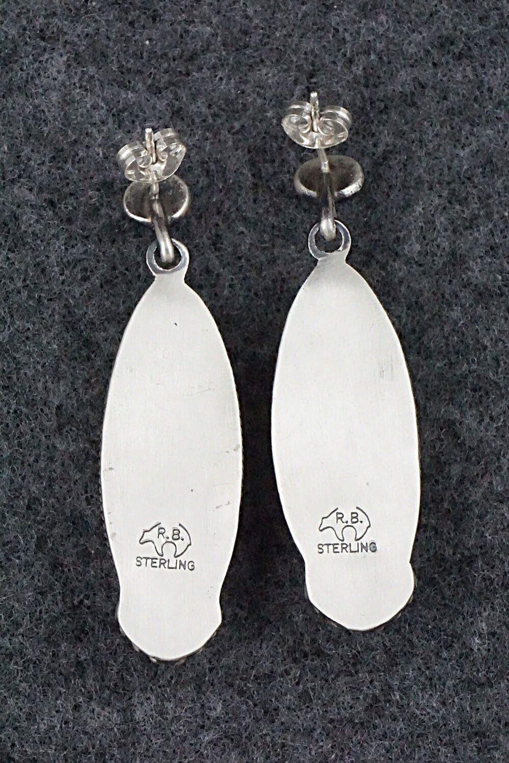 Spiny Oyster & Sterling Silver Earrings - Annie Spencer