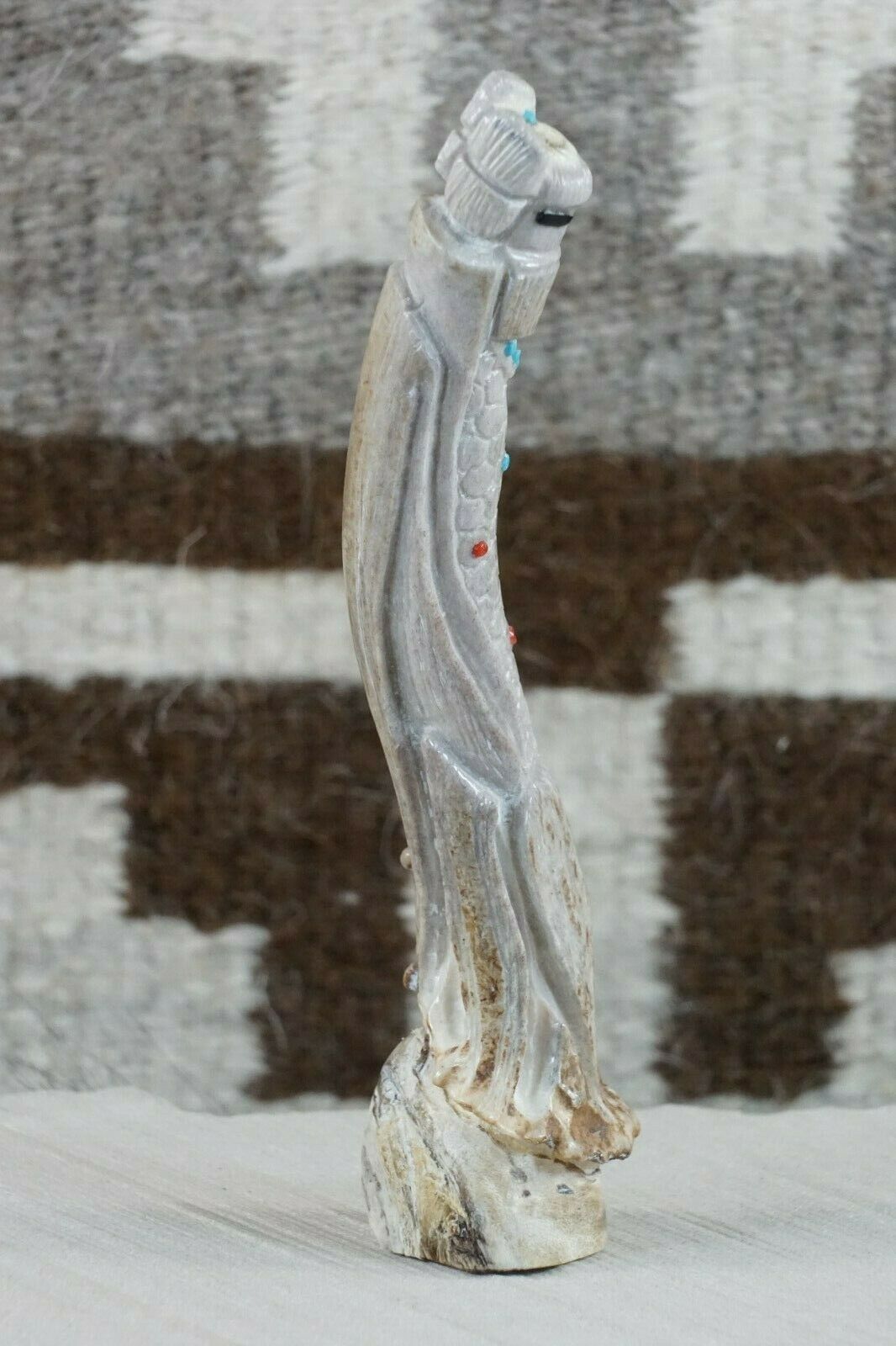 Corn Maiden Zuni Fetish Carving - Derrick Kaamasee - High Lonesome Trading