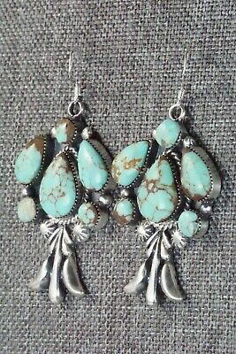 Turquoise & Sterling Silver Earrings - Bobby Platero