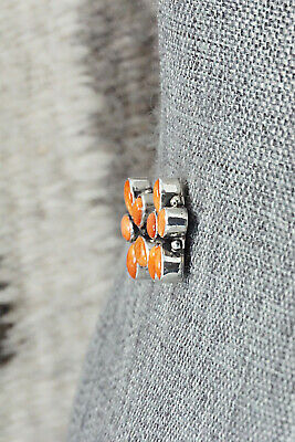 Spiny Oyster & Sterling Silver Earrings - Renelle Perry
