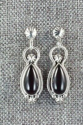 Onyx & Sterling Silver Earrings - Verley Betone