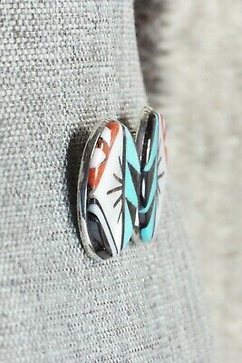 Multi Stone & Sterling Silver Earrings - Leif Esalio