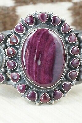 Spiny Oyster & Sterling Silver Bracelet - Anthony Skeets