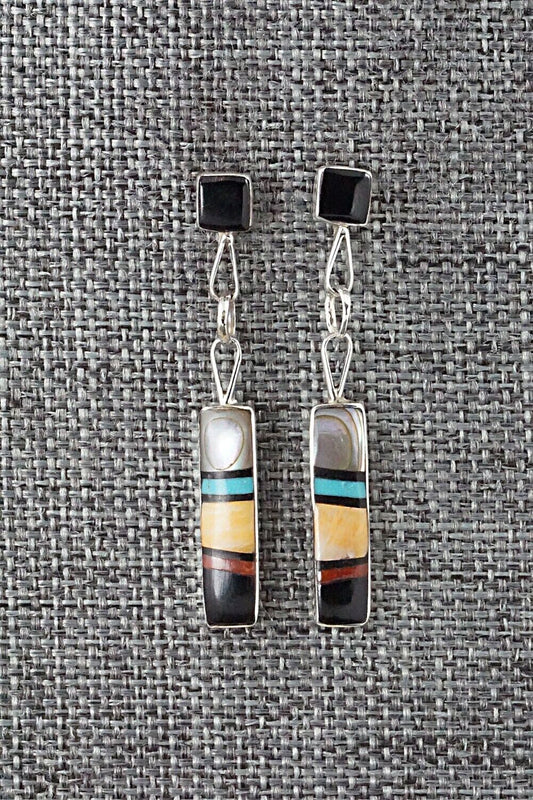 Multi Stone & Sterling Silver Earrings - Bobby Sanchez
