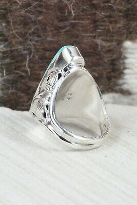 Turquoise & Sterling Silver Ring - Darrell Morgan - Size 9