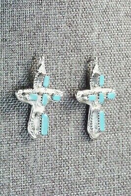 Turquoise & Sterling Silver Earrings - Cecilia Iule - High Lonesome Trading