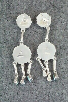 Turquoise & Sterling Silver Earrings - Arlo Kanteena