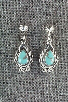 Turquoise & Sterling Silver Earrings - Genevieve Francisco