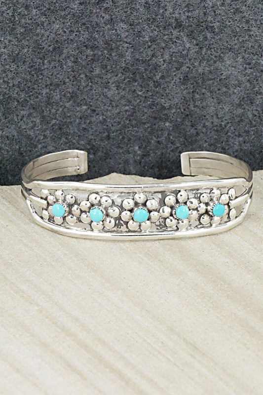 Turquoise & Sterling Silver Bracelet - Ronald Yatsattie