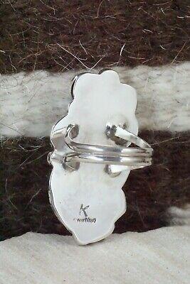 Turquoise and Sterling Silver Ring - Kenneth Jones - Size 6.5 - High Lonesome Trading